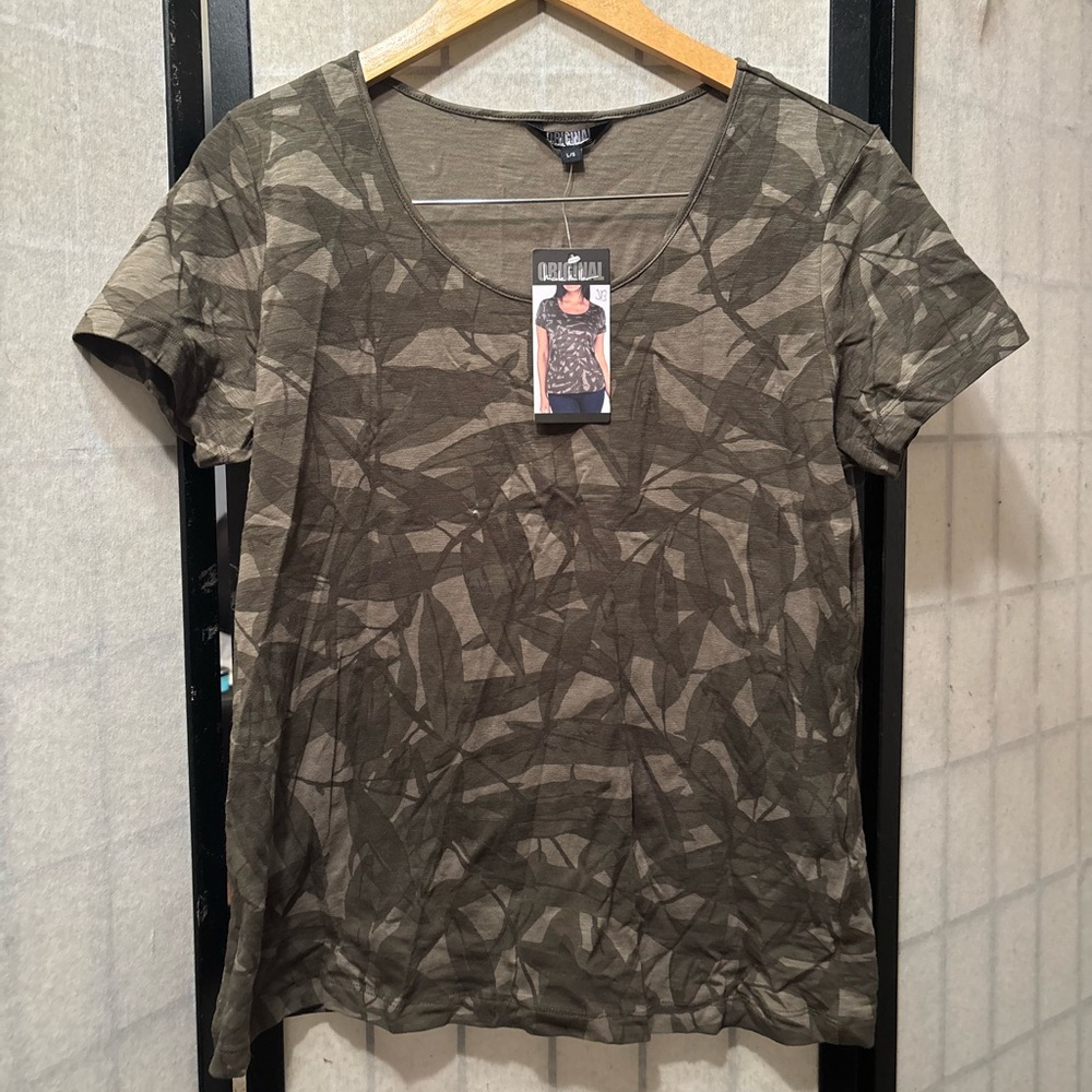 NICOLE MILLER Original NWT Camouflage Cotton T-Shirt